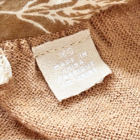 ANTHROPOLOGIE KNITTED & KNOTTED Women’s Brown Recall The Willow Cardigan Size XS - Picture 11 of 13
